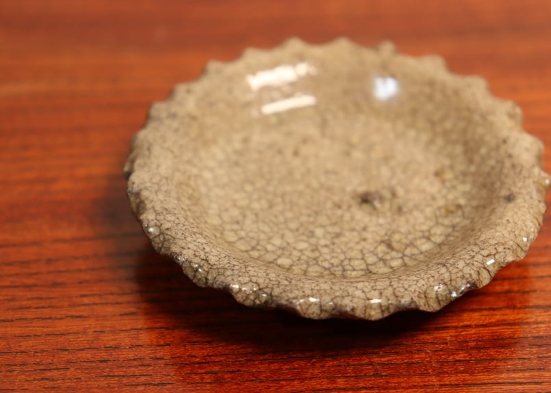 御深井 ひだ皿 豆皿 江戸時代 6枚セット小皿 茶道具 和食器 古陶磁器 骨董品 江戸前期御深井焼ひだ豆皿② | 吉祥寺PukuPuku