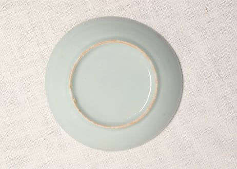 明治後期～大正銅判満月に兎図小皿