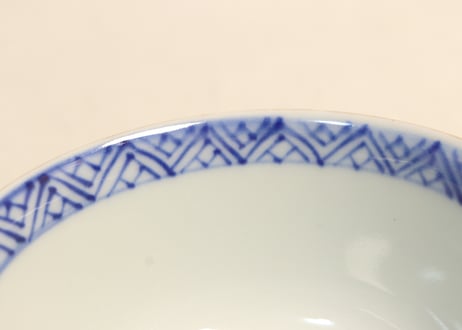明治前期色絵菊花籠図飯茶碗③高台ひっつき