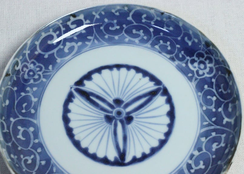 青木木米　古染付写　瓢箪形皿　幅20.5㎝　タトチ　東な7-0409☆2F 青木木米 古染付写 瓢箪形皿 幅20.5㎝ タトチ 東な