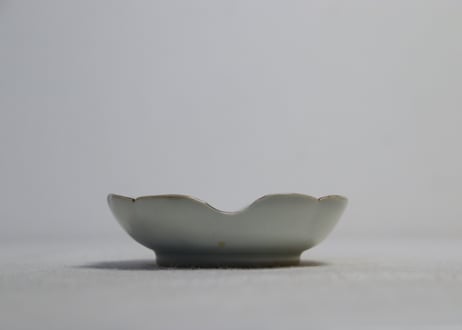 江戸中期色絵馬図四弁通り物小皿 　5客組