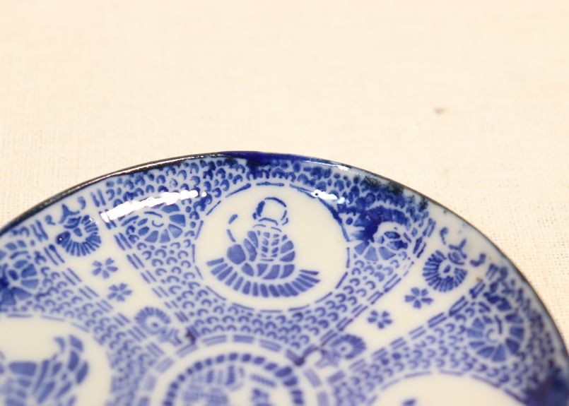 明治前期紙刷六歌仙図小皿 | 吉祥寺PukuPuku