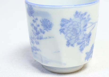 明治後期～大正銅判花鳥図筒向付