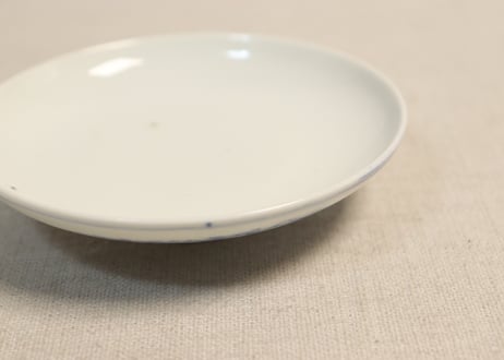 明治後期~大正染付角と唐草図飯茶碗 少フリモノ
