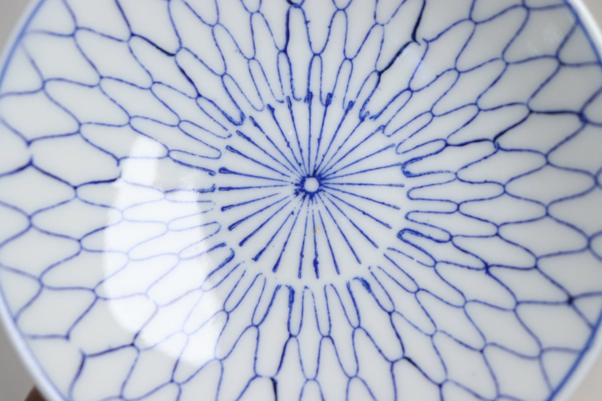 大正～昭和戦前ゴム判網手文蓋茶碗 | 吉祥寺PukuPuku