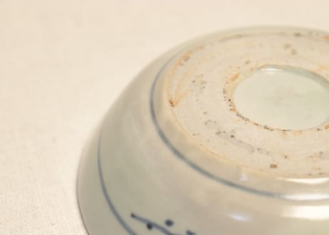 江戸後期染付蛸唐草文なます皿 フリモノ