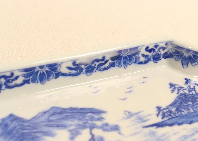 角皿 大明壽靖年製 染付 龍 名家 蔵出し 江戸後期 明治 大正 角皿 大明壽靖年製 染付 龍 名家 蔵出し 江戸後期 明治 大正 - メルカリ