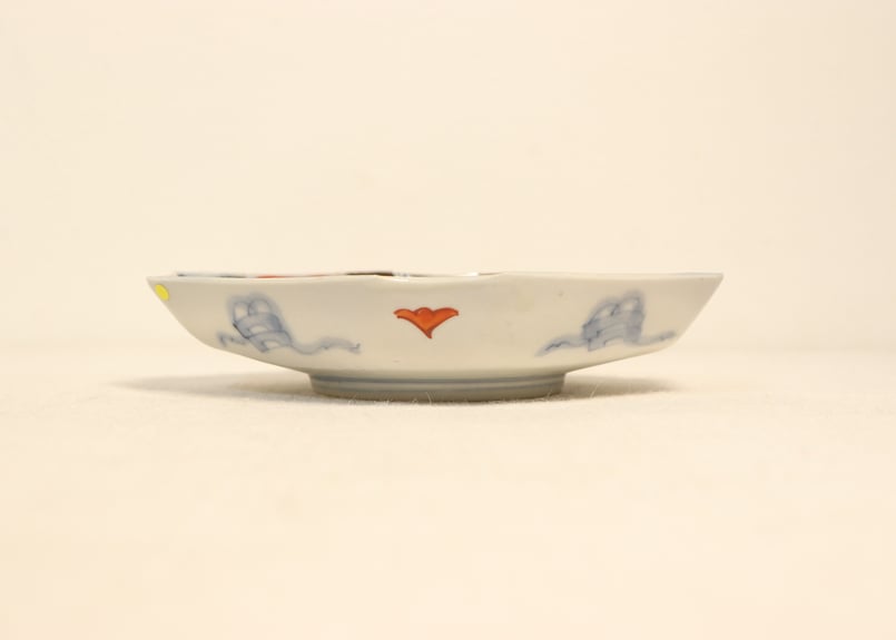 明治前期色絵葡萄図ひし形皿②ノミホツ | 吉祥寺PukuPuku