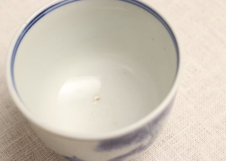 明治後期~大正染付山水図向付