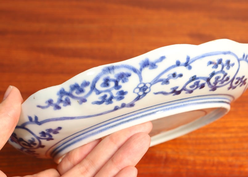 江戸中期色絵山水と牡丹図7寸皿 5客組 | 吉祥寺PukuPuku