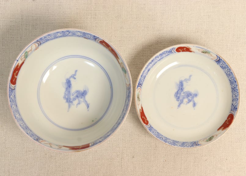 明治前期色絵菊と鳳凰図蓋茶碗 | 吉祥寺PukuPuku