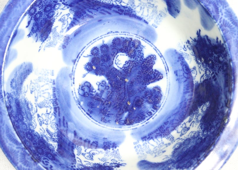 明治前期紙刷唐子図7寸鉢 フリモノ | 吉祥寺PukuPuku