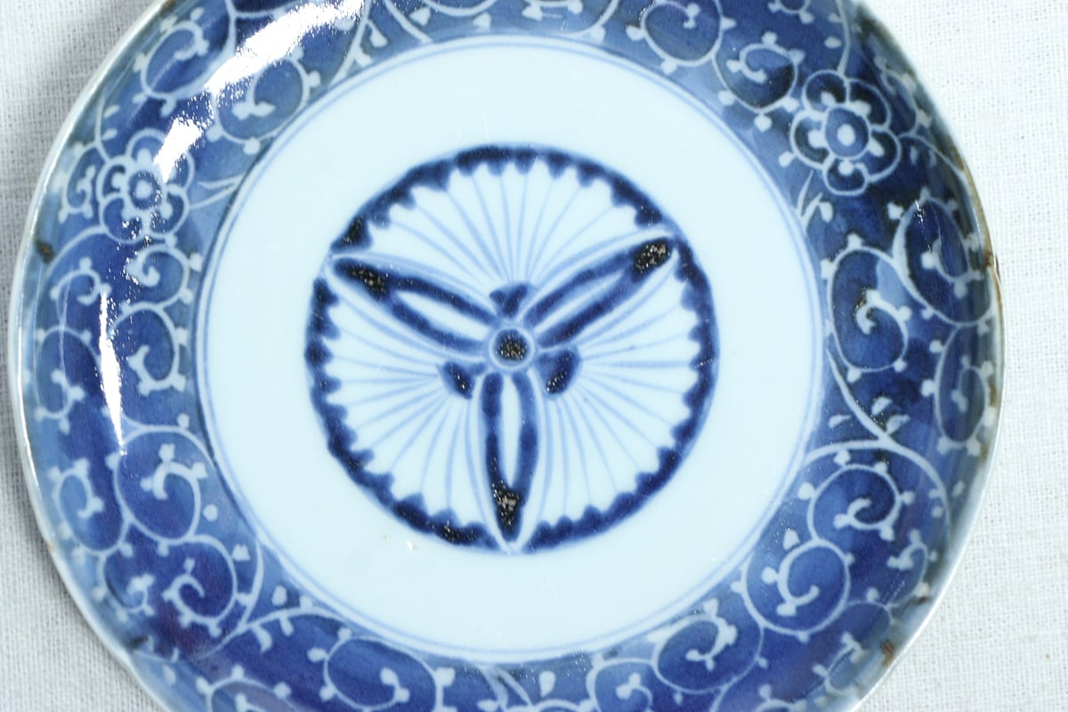 ◆染付菊形輪花皿7枚 花文 小皿中皿 旧家蔵出し品 美品 江戸幕末期〜明治初期◆ Yahoo!オークション -「明治時代 皿」の落札相場・落札価格