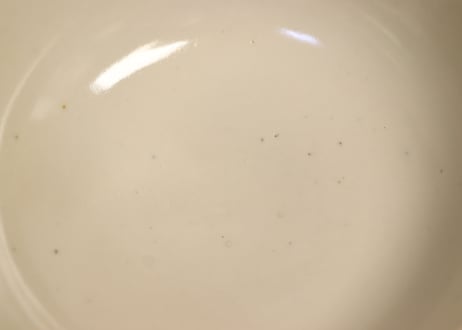明治前期色絵竹梅と牡丹図蒸茶碗