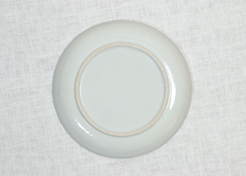 明治前期金彩染付束ね熨斗と松鶴図6寸皿 | 吉祥寺PukuPuku