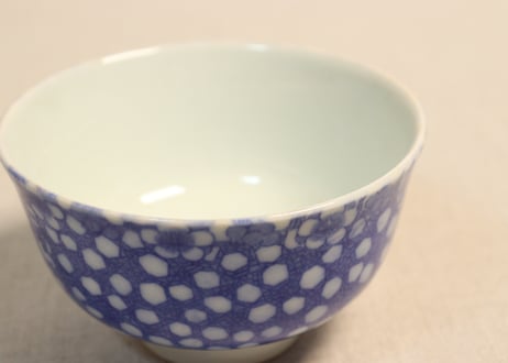明治後期~大正銅判氷裂に梅図飯茶碗①