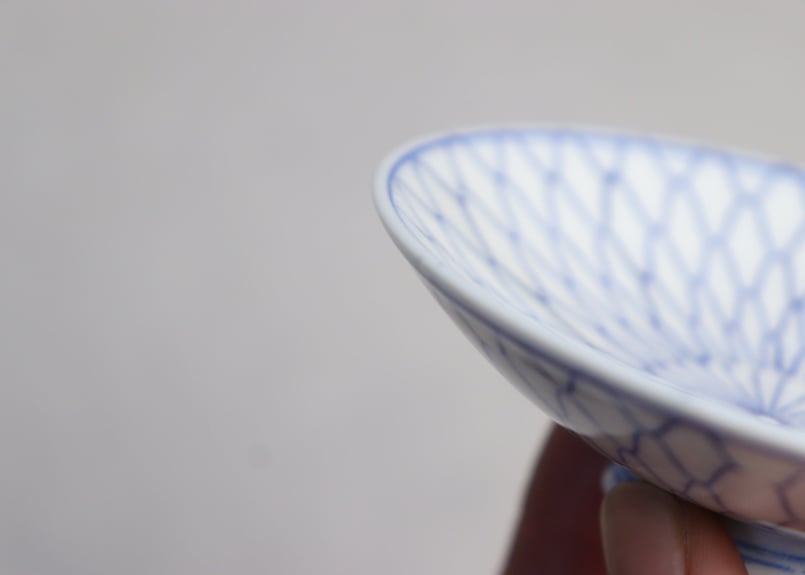 大正～昭和戦前ゴム判網手文蓋茶碗 | 吉祥寺PukuPuku