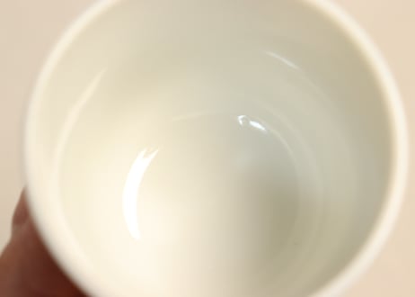 大正～昭和戦前瑠璃稲穂図陽刻湯呑