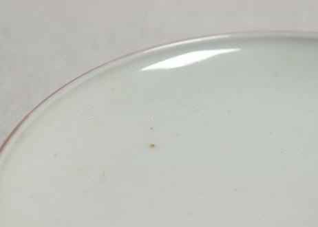 明治前期色絵三方に竹梅図通り物蒸茶碗