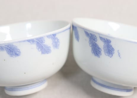 明治後期～大正銅判鼠大根図蓋茶碗①
