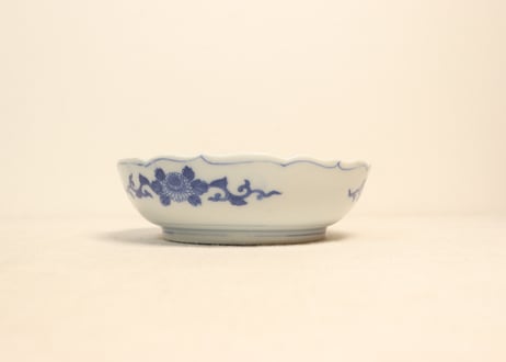 明治後期～大正銅判菊図大なます皿
