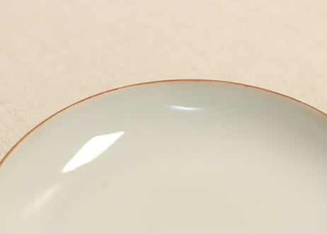 明治前期九谷焼色絵高砂図飯茶碗②蓋ノミホツ,高台ホツ