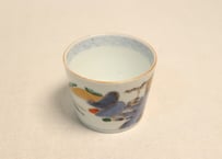 江戸後期色絵山水図猪口②　フリモノ