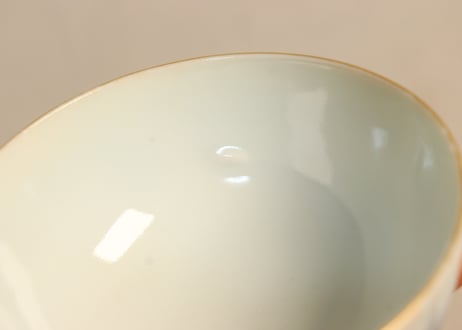 明治後期～大正金彩染付菊図湯呑