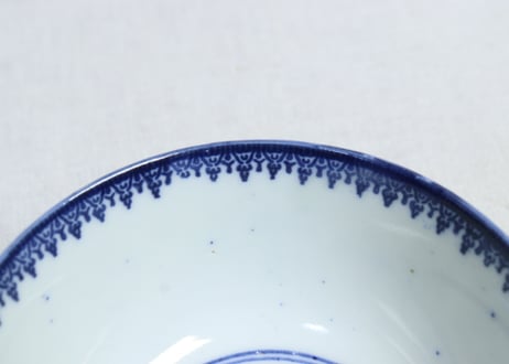 明治前期紙刷桜図飯茶碗①