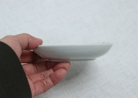 大正~昭和戦前染付渦巻き図小皿