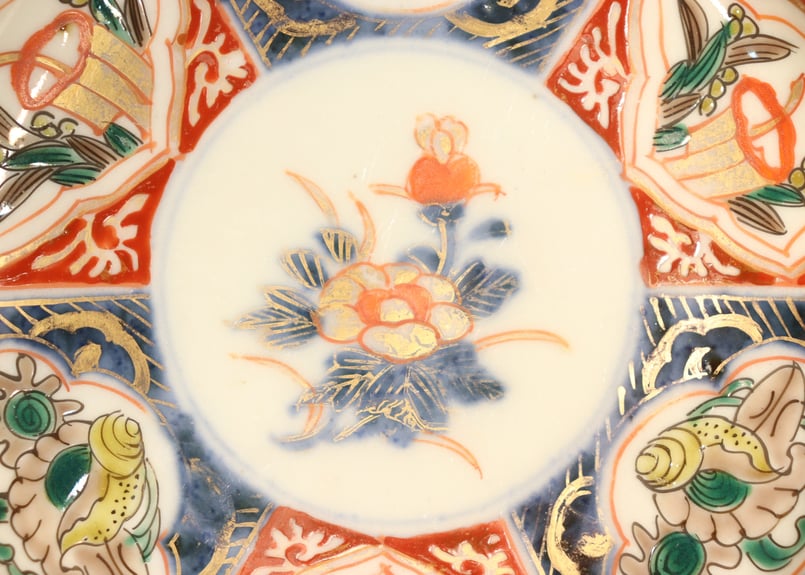 明治前期色絵三方貝図小皿 | 吉祥寺PukuPuku