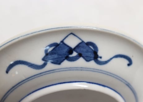 明治後期~大正染付山水図小皿