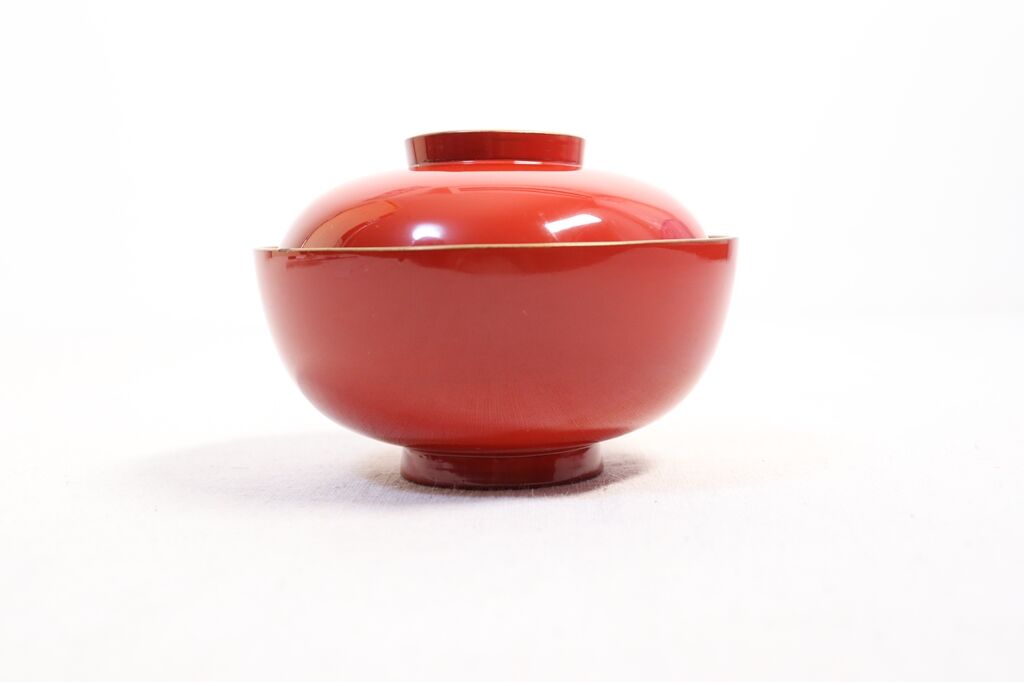 皆朱金縁吸物椀 小キズ込み | 吉祥寺PukuPuku