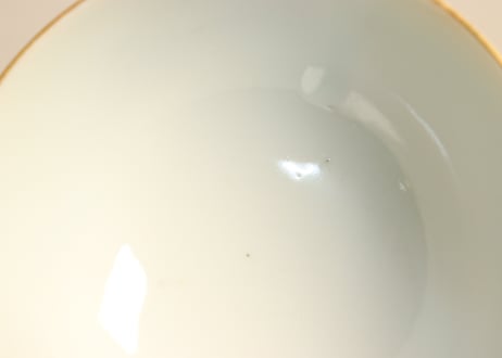 明治後期～大正金彩染付菊図湯呑