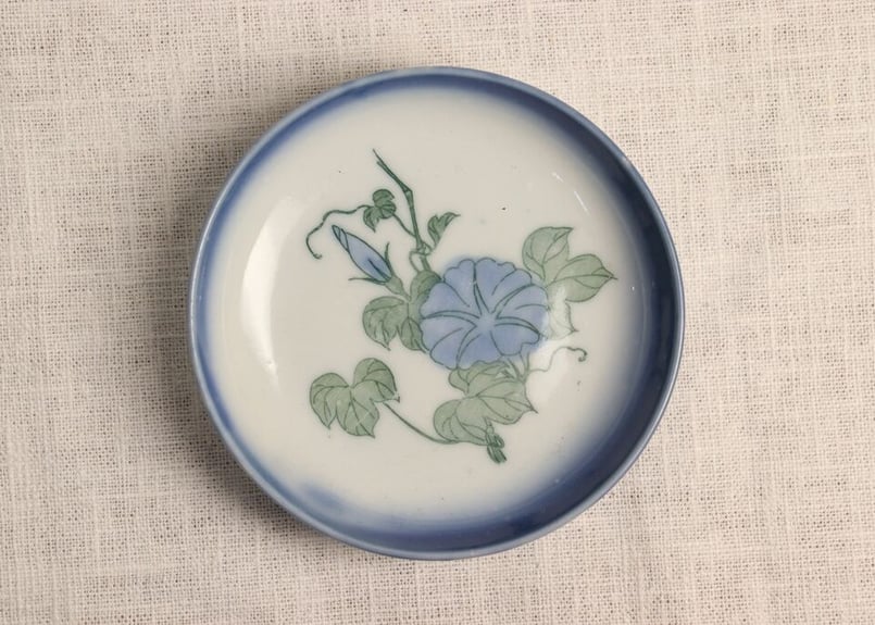 明治後期~大正銅判朝顔図小皿 | 吉祥寺PukuPuku