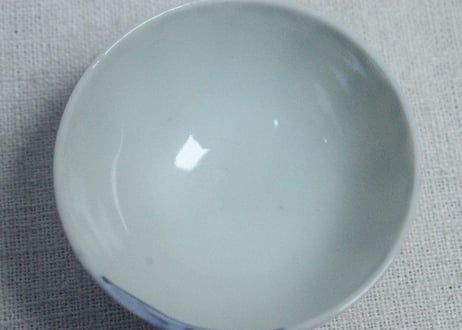 大正～昭和戦前染付菊花弁図湯呑