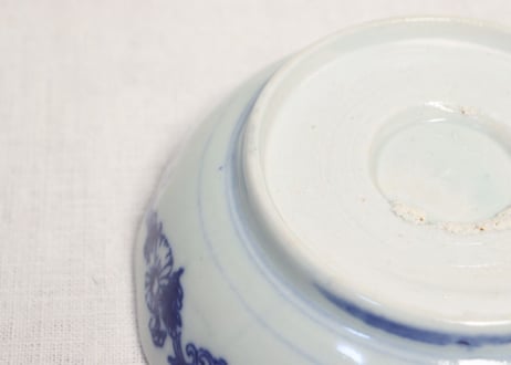 明治後期〜大正銅判牡丹唐草図なます皿