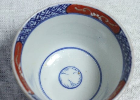 明治前期色絵光背図向付