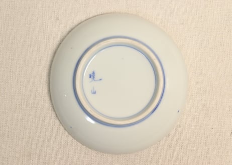 明治後期~大正銅判芭蕉と人物図小皿