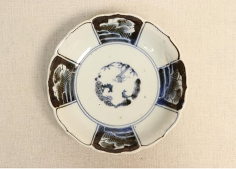 皿 小皿 5枚 印判手 染付 松竹梅 花 唐草 明治 アンティークサムズコレクション姉妹店 古舫庵コレクション＞染