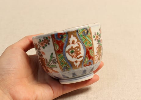 明治前期色絵生花と宝図向付