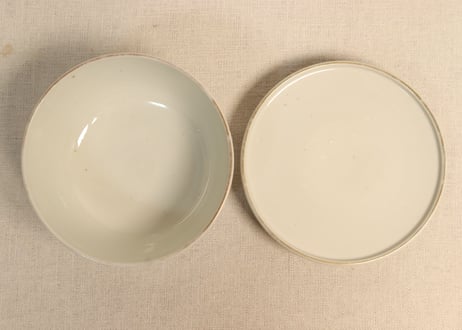 明治前期色絵松と牡丹図蒸茶碗①