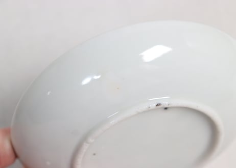 明治後期～大正銅判高砂立雛図小皿