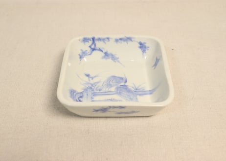 日本美術 染付 風景図 山水図　植木カバー　アンティーク　ビンテージ 日本美術 染付 風景図 山水図 植木カバー アンティーク ビンテージ