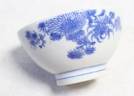 明治後期～大正銅判菊図湯呑