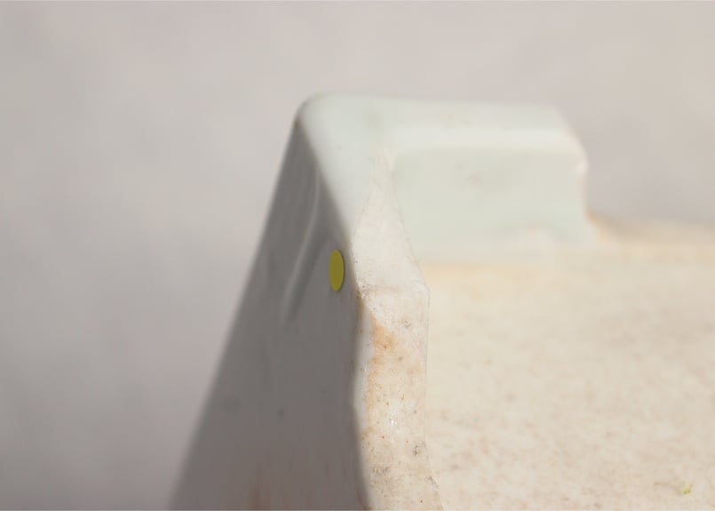 大正白磁煙草盆灰吹付 足にホツ,がたつき | 吉祥寺PukuPuku