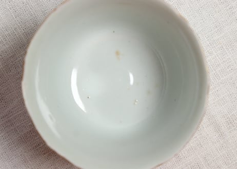 江戸中期色絵薊図大向付 ノミホツ