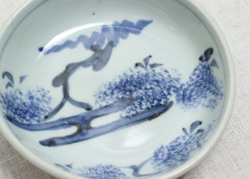 江戸幕末染付松図なます皿 | 吉祥寺PukuPuku