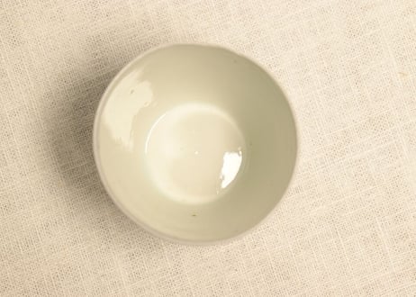 江戸中期染付松竹梅図猪口 カマキズ,高台ホツ
