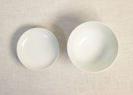 大正~昭和戦前染付山水つぼ碗